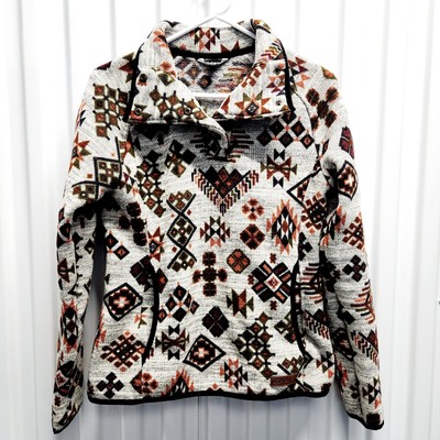 Shirt Sherpa Adventure Gear Women s Pullover Aztec Medium EUC Pockets Snaps