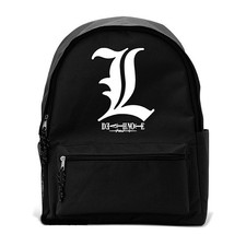Death Note Rucksack L Symbol Anime Backpack Schultasche Manga Lawliet Schwarz