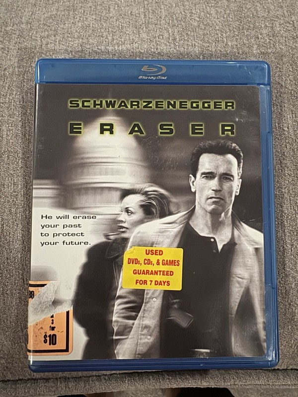 Eraser (Blu-ray, 1996); used