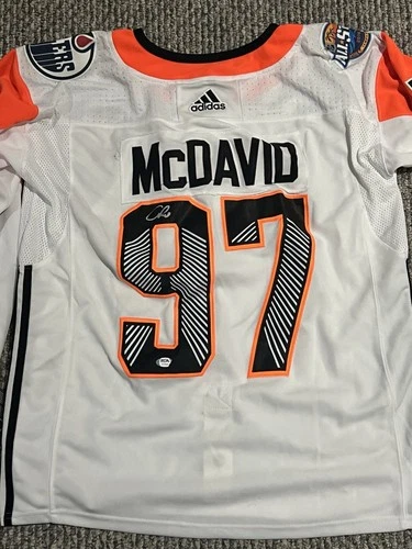 Connor McDavid Signed 2018 NHL All Star Jersey Adidas PSA DNA COA Oilers #97