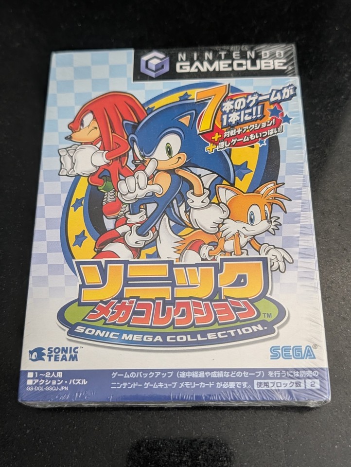 Sonic mega collection neuf new Nintendo Gamecube Jap NTSC-J japan