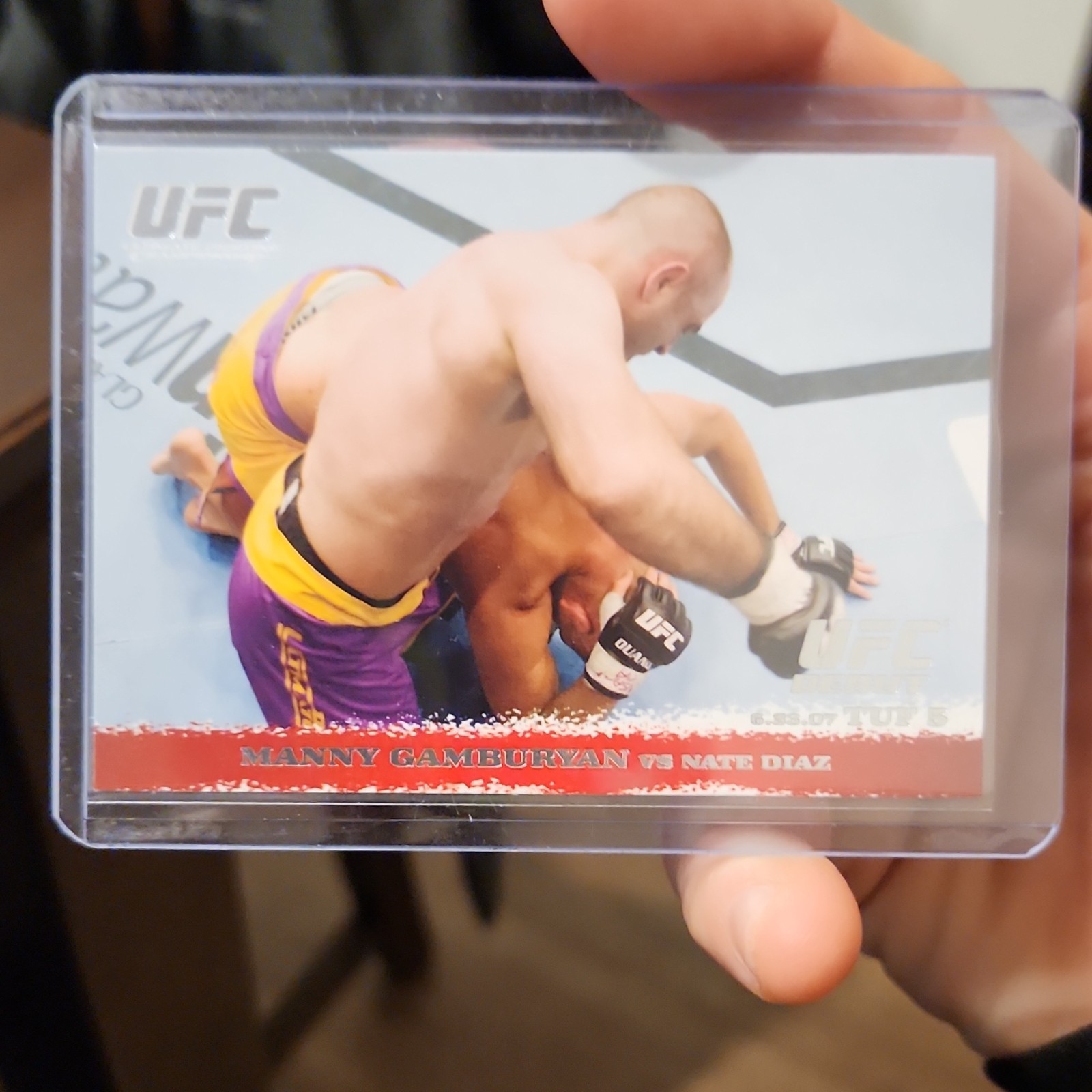 Topps 2009 UFC Round 1 Manny Gamburyan vs Nate Diaz #67 MMA Trading Card