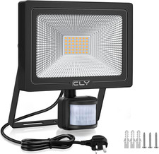 35W Plug in Security Lights with Motion Sensor, Upgrade 30W Led Floodlight with 