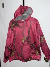 Women’s Pullover Hoodie Mossy Oak Pink Camouflage Sz XL MWOT