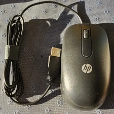 Original HP Wired USB Optical  Mouse Black. DPI 800