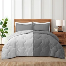 Lightweight Reversible Microfiber Down Alternative Comforter