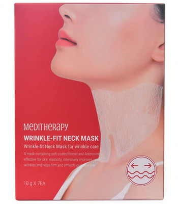 MEDITHERAPY Wrinkle Fit Neck Mask 10g x 7pcs Thread Lifting Neck Mask Sheets
