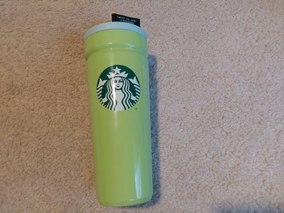 Starbucks 2025 Lime Green With Blue Twist-To-Seal Leakproof Straw Lid Cup 24 oz