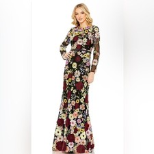 Mac Duggal 68201 Jewel Neck Floral Embroidery Dress. This is a MASTERPIECE…