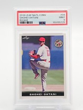 SHOHEI OHTANI 2018 LEAF NATIONAL CONVENTION ROOKIE #04 ANGELS PSA 9 MINT Q2674