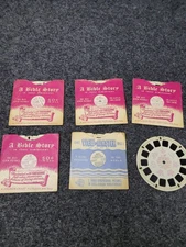 Vintage View-Master Bible Story Reels Lot 3D Parables Jerusalem Church-Craft