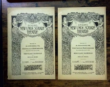 2280----1905 Lot of two B.F. Keith's Union Square Theatre programs NYC