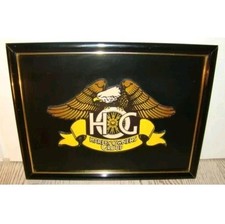 QUADRO-HARLEY DAVIDSON OWNERS GROUP-MOTO-BIKERS-PICTURE-INSEGNA/CARTELLO-VINTAGE