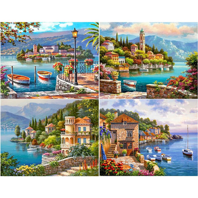 Diamond Painting Set 5D DIY 4 Pack Bilder mit Zubehör für Erwachsene Kinder Deko
