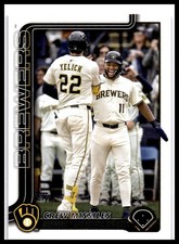 2025 Topps Update #US233 Crew Missiles (Christian Yelich / Jackson Chourio)