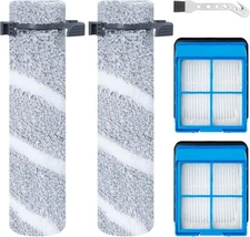 Replacement Brush Roller and HEPA Filter for Bissell CrossWave OmniForce Edge