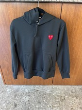 Comme des Garcons PLAY Boys Black Zip Up Hood...