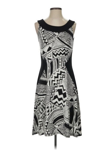 Robert Kitchen Women Gray Casual Dress S