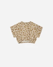 Rylee + Cru Joelle Top Gold Gardens Girls Size 6-7 Years Stylish Shirt