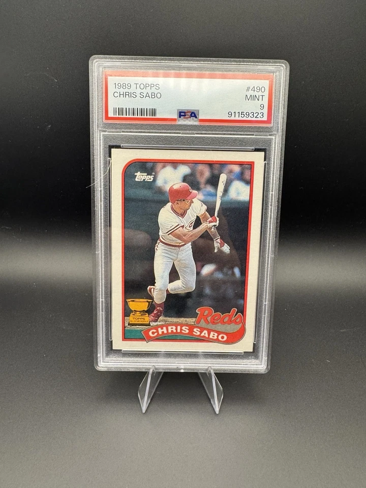 Lotes de PSA9’S - 1989 Topps Chris Sabo #490 + Steve Avery RC #784 hallazgo raro 🔥🔥 Foto 2 de 3