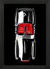 FERRARI 250 TESTA ROSSA Framed Wall Art Poster Canvas Print Picture