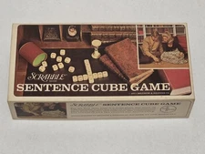 Vintage 1971 Selchow & Righter  Scrabble Sentence Cube Game #96 Complete