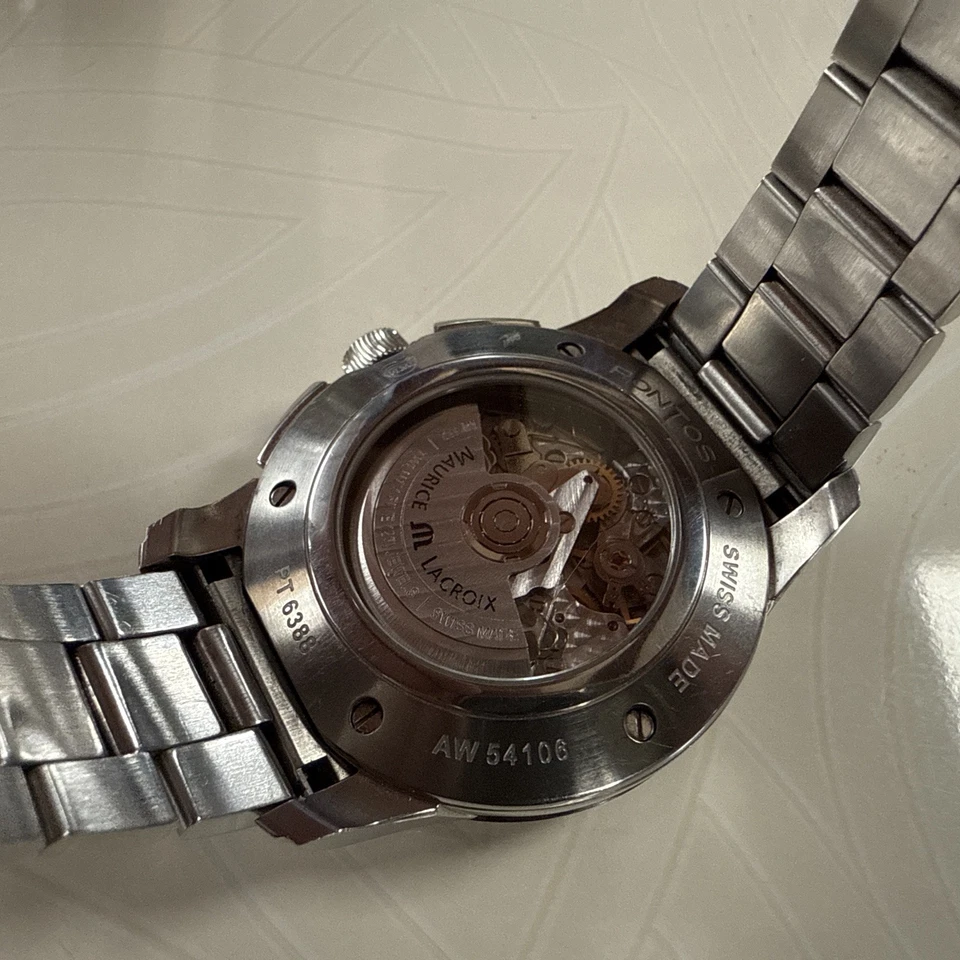 MAURICE LACROIX Herren Armbanduhr Pontos Chronograph PT6388-SS002-330-1 - Bild 3 von 4