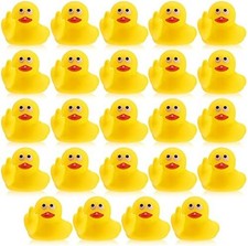 24 Pcs Middle Finger Rubber Ducks, 1.97 Inch Small Rubber Duck the Finger, Funny