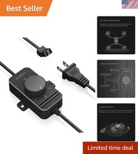 AC Fan Speed Controller, 100-125V Axial Fans, Single Connector