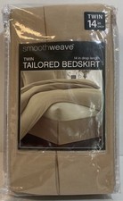 Smoothweave Tailored Bedskirt Bed Skirt Mocha 14" 35 cm Drop Length Twin NEW