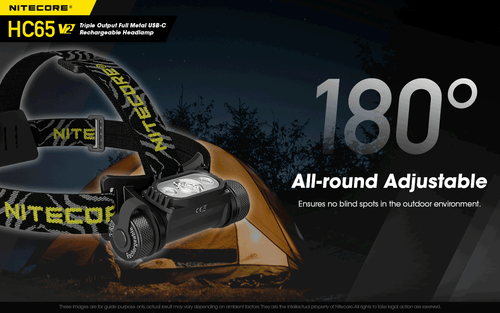 Nitecore HC65 V2 Rechargeable Headlamp -1750 Lumens w/ NL1835HP Battery and Eco- - Picture 12 of 12