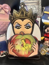Loungefly Disney Evil Queen Snow White Apple Lenticular Mini Backpack New
