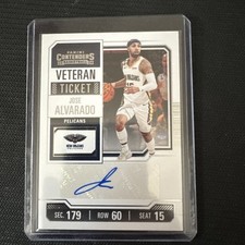 2023-24 Panini Contenders Jose Alvarado Veteran Ticket Auto #VTR-JAP