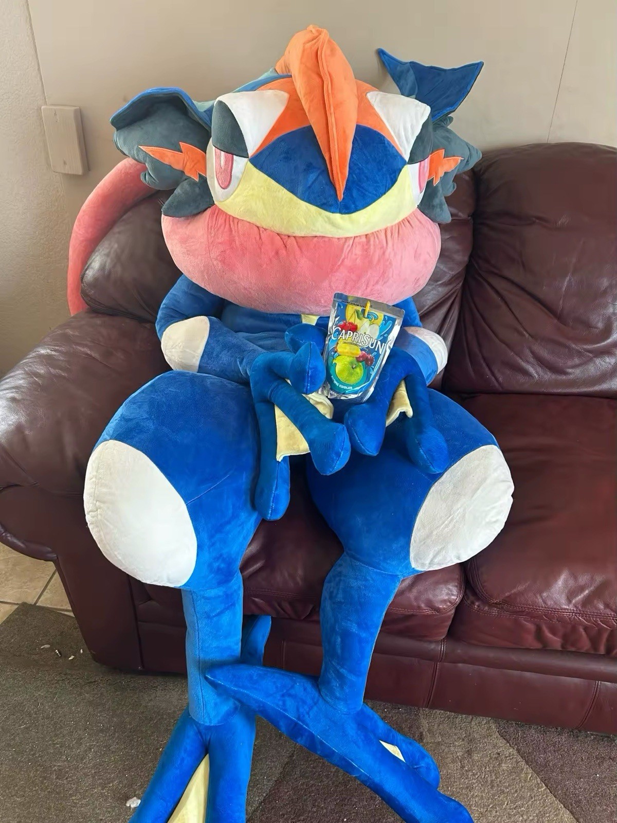 Pokemon Ash Greninja Life Size Plush 4&rsquo;11 Feet Brand New