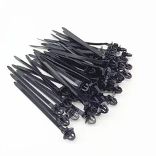 Cable Ties Zip Tie Wrap Push Rivet Clip Wiring Loom Harness Quick Release 50pcs