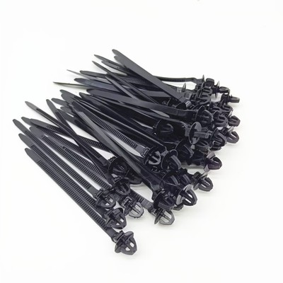 Car Cable Ties Zip Tie Wrap Push Rivet Clip Wiring Loom Harness Quick Release