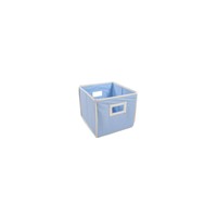 Badger Basket Textured Fabric Cube - Blue Badger Basket Textured Fabric Cube - Blue