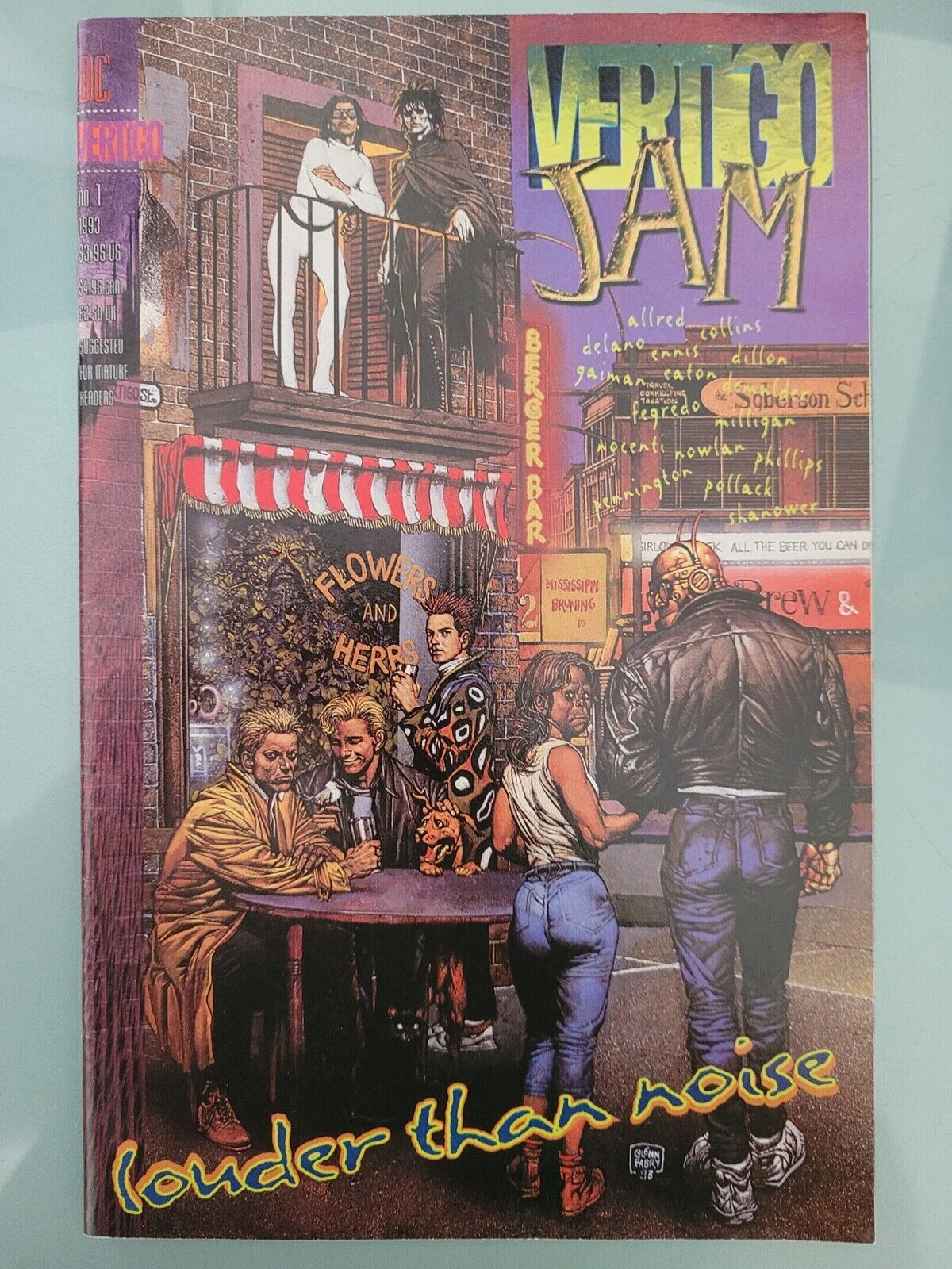 VERTIGO JAM #1 GIANT (1993) DC COMICS ORIGINAL STORIES SANDMAN! JOHN CONSTANTINE