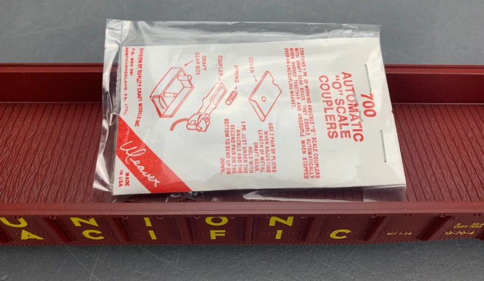 O Gauge Petersen / Weaver 52’ 6” Steel Gondola Union Pacific #30255 NIB O2541 - Image 3 of 4