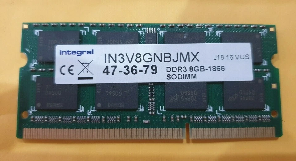 NEW 8GB Integral RAM MEMORY DDR3-PC3L-1866MHz IN3V8GBBJMX 1.5v in Original Pack - Image 3 of 4