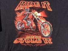 STURGIS Bike Week 2011 RIDE IT LIKE YOU STOLE IT black t shirt sz 5XL new NWOT