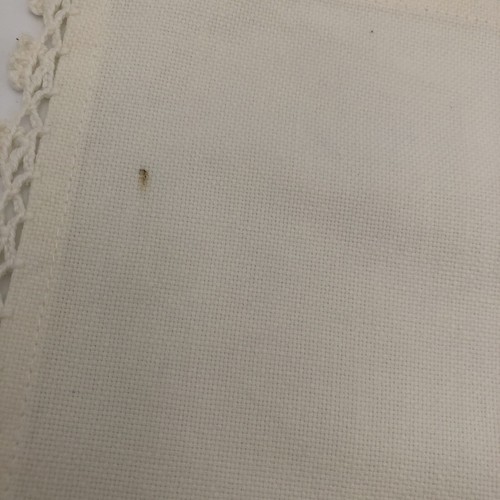 4 Vintage White with Embroidery & Applique Flowers Luncheon/Dinner Napkin - Picture 6 of 9
