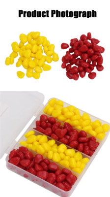 Kunst Mais, Pop-Up Corn, Gummi Mais, Gummiköder, 200 Stück,