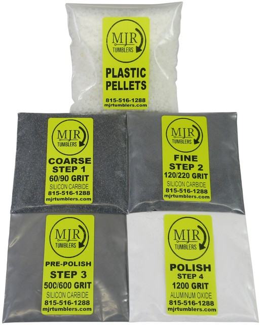 Lortone Model 3A Rock Tumbler Tumbling Polishing Grit Kit for 3lb Rock