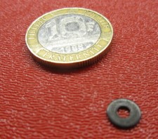 Black 18-8 Stainless Round Washer, No 2 Screw, .250 OD x .029 Thick, 200 pcs