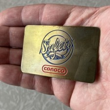 Vintage 1950's - 60's Conoco Belt Buckle