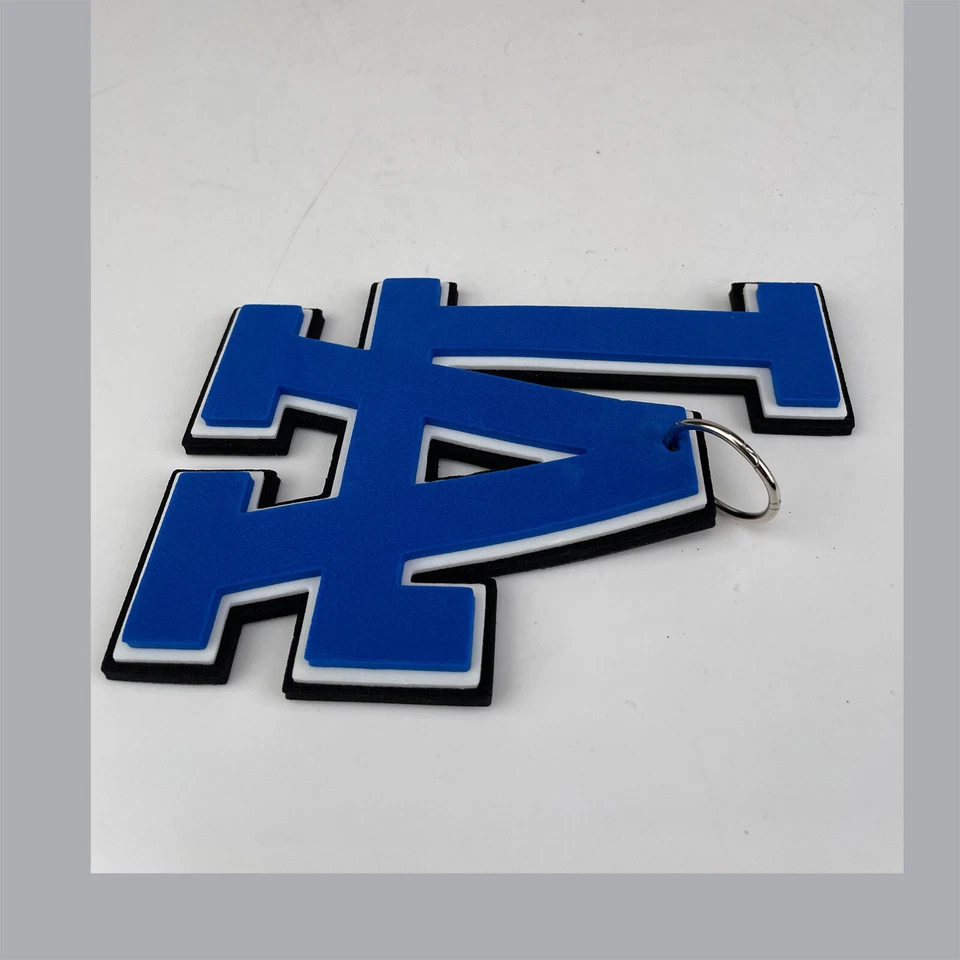 New MLB LOS ANGELES DODGERS BLUE Jumbo Big Fan Chain Necklace Foam MI USA - Image 2 of 3