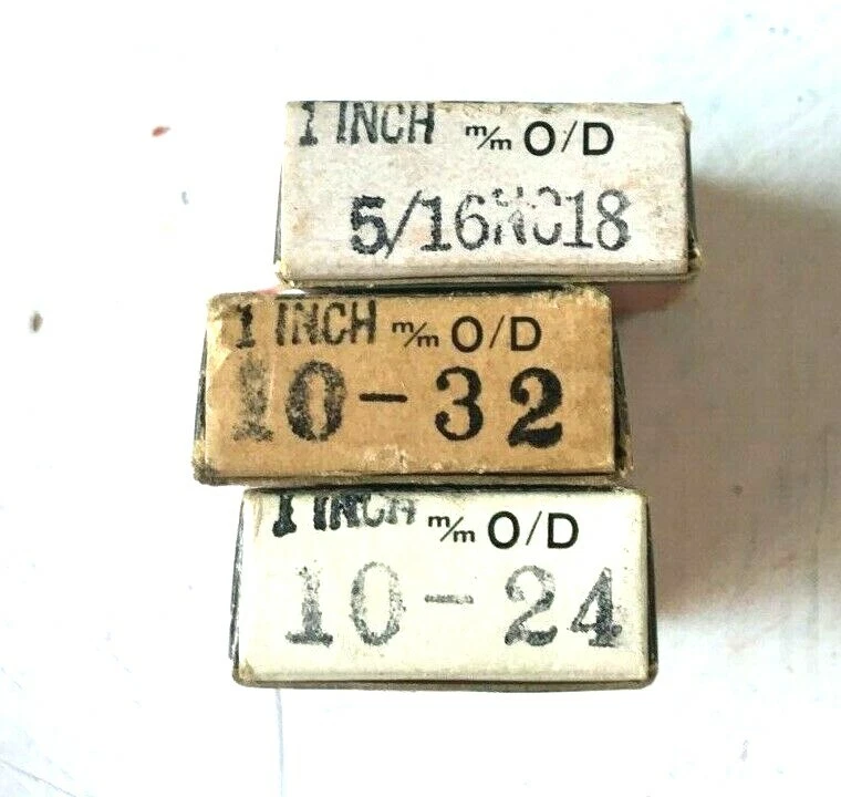 Lot of 44 Adjustable Round Threading Die 5/8, 9/16, 10-24, 10-32, New - Image 4 of 4