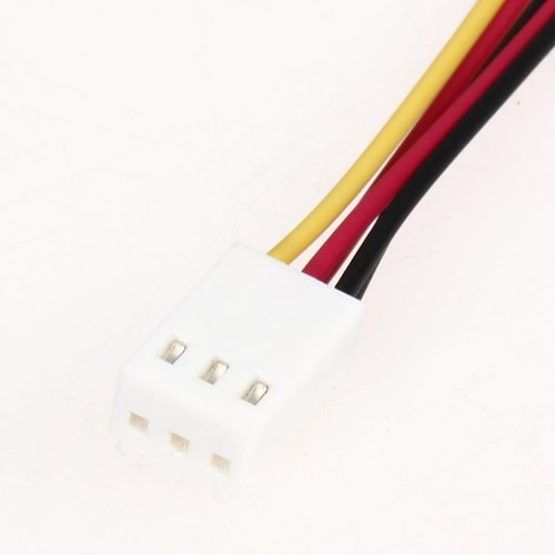 CAVETTO ALIMENTAZIONE PROLUNGA SDOPPIATORE MOLEX PSU 3 PIN MASCHIO VENTOLA PC - Zdjęcie 4 z 6