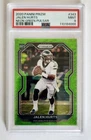2020 Panini Prizm Jalen Hurts RC Neon Green Pulsar #343 PSA MINT 9